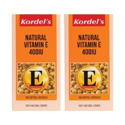 KORDEL'S Natural Vitamin E 400 IU 100s Twinpack