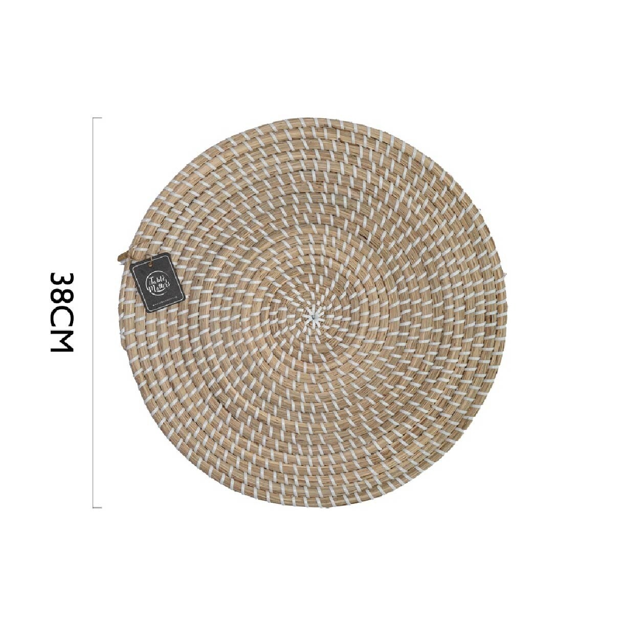 Seagrass Round Placemat PSRP20380 Pale (Set of 2) 1s