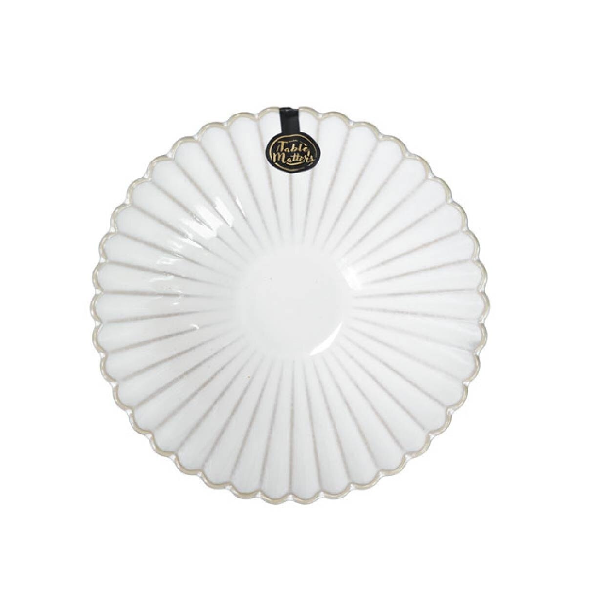 8 inch Ramen Bowl WS11080 White Scallop 1s