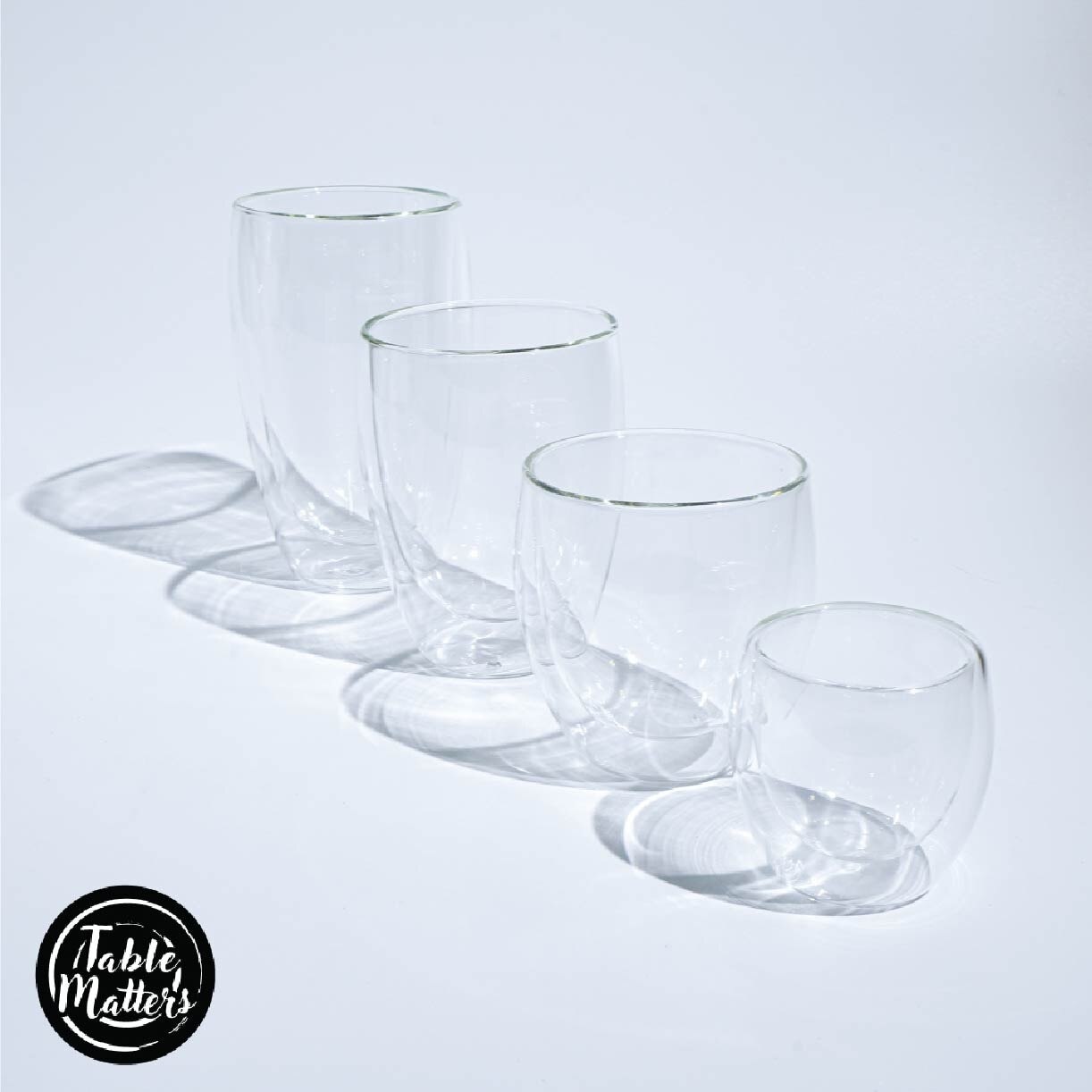 TAIKYU Double Wall Drinking Glass CGDW33250 (High Quality And Lead-Free Glass) 240ml