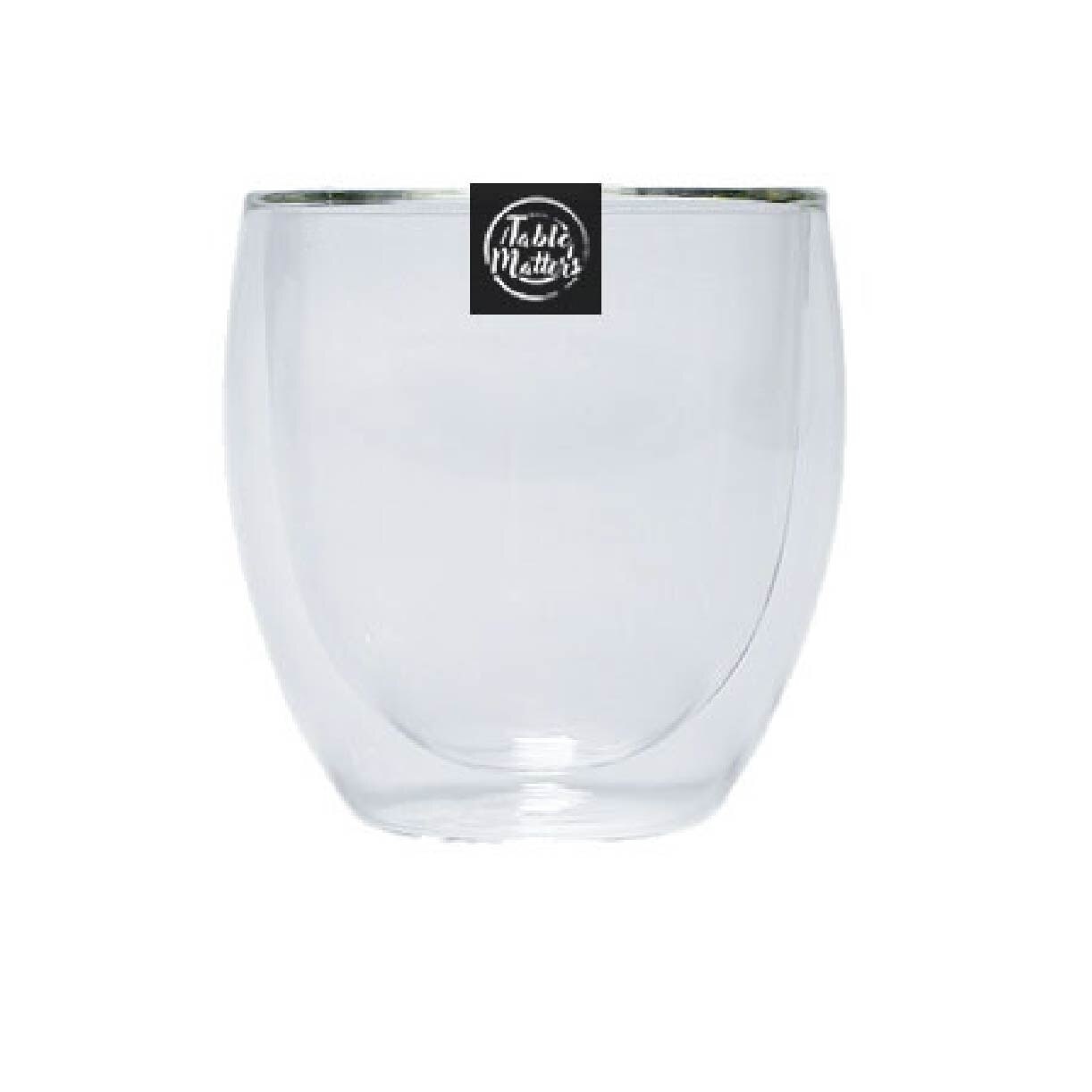 TAIKYU Double Wall Drinking Glass CGDW33250 (High Quality And Lead-Free Glass) 240ml