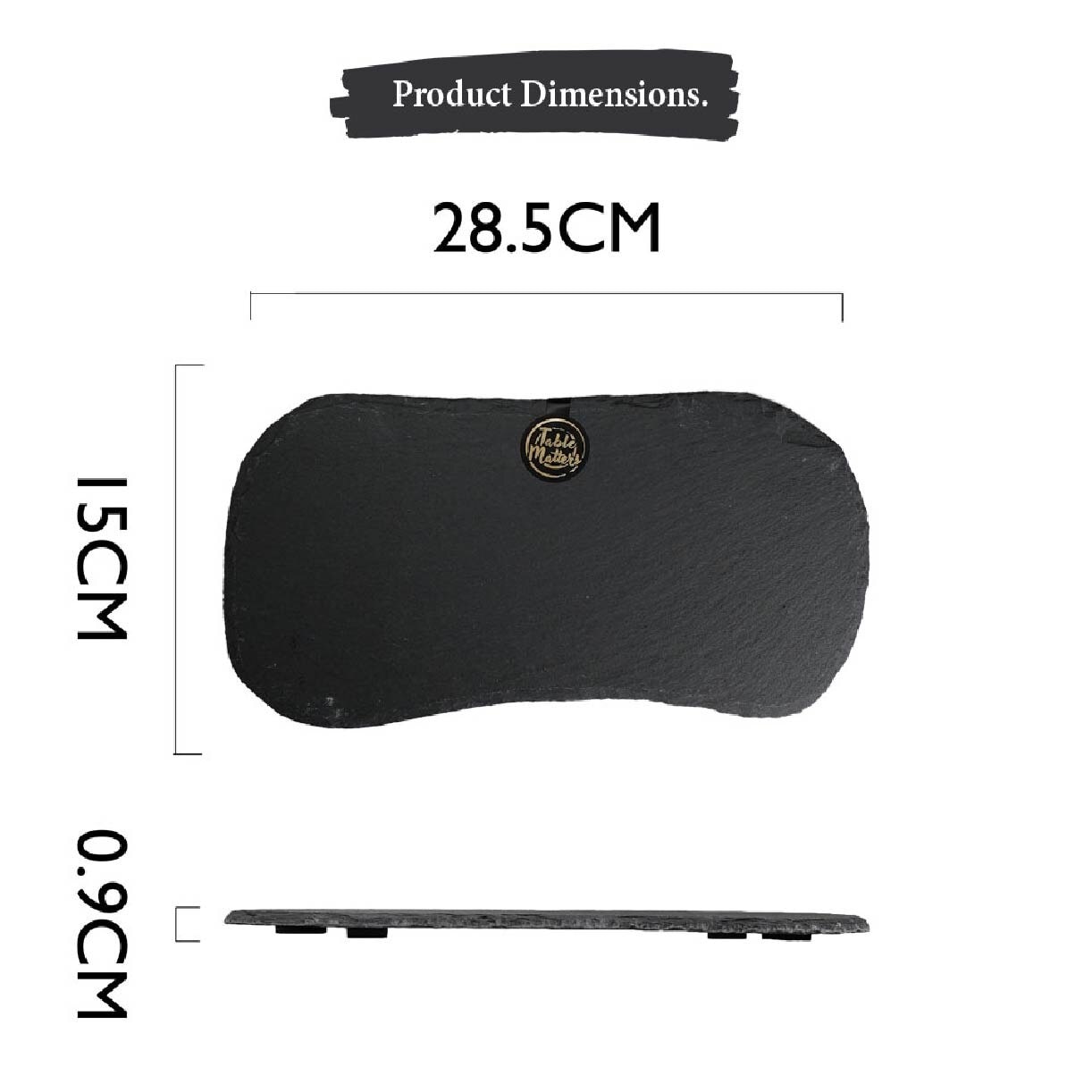 Scandi Slate Rectangular Plate PSBR78280 1s