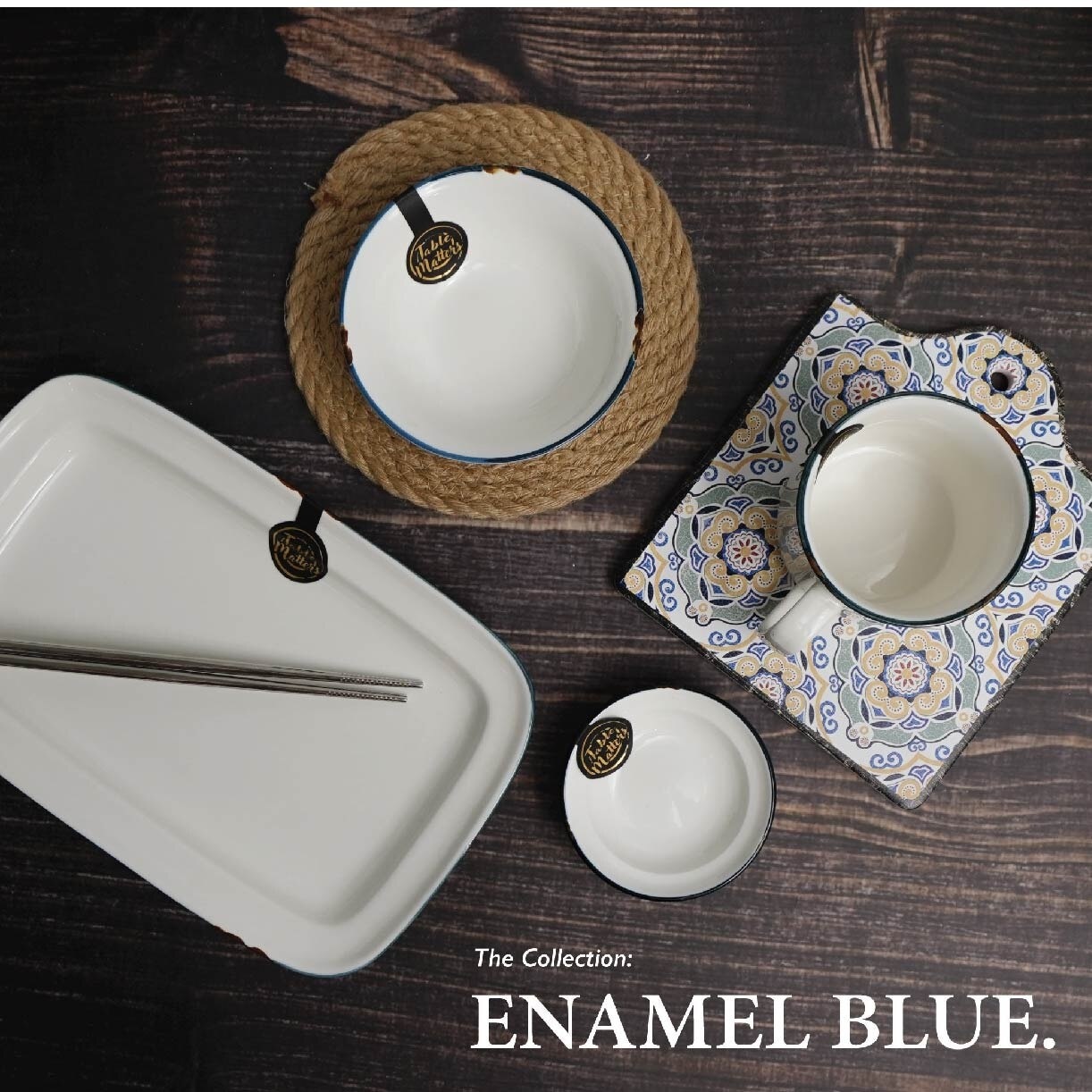 Enamel Blue 10.5 inch Baking Dish EB70105 (Lead And Cadmium Free + Microwave + Oven + Dishwasher Safe) 0.71kg