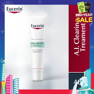 EUCERIN ProAcne Solution A.I. Clearing Treatment Cream (For Acne + Oil Control) 40ml