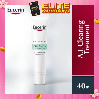 EUCERIN ProAcne Solution A.I. Clearing Treatment Cream (For Acne + Oil Control) 40ml