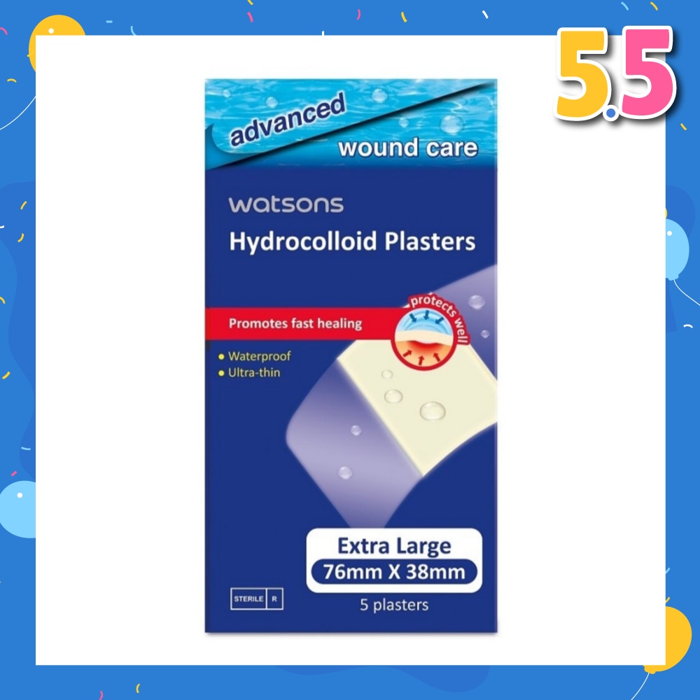 Hydrocolloid Plasters Advanced Wound Care 5 Plasters