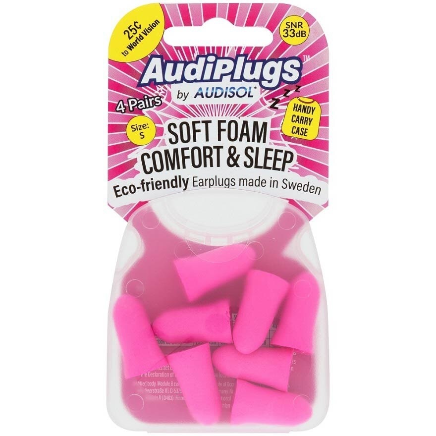 Soft Foam Comfort & Sleep Ear Plugs (Pairs) 4s