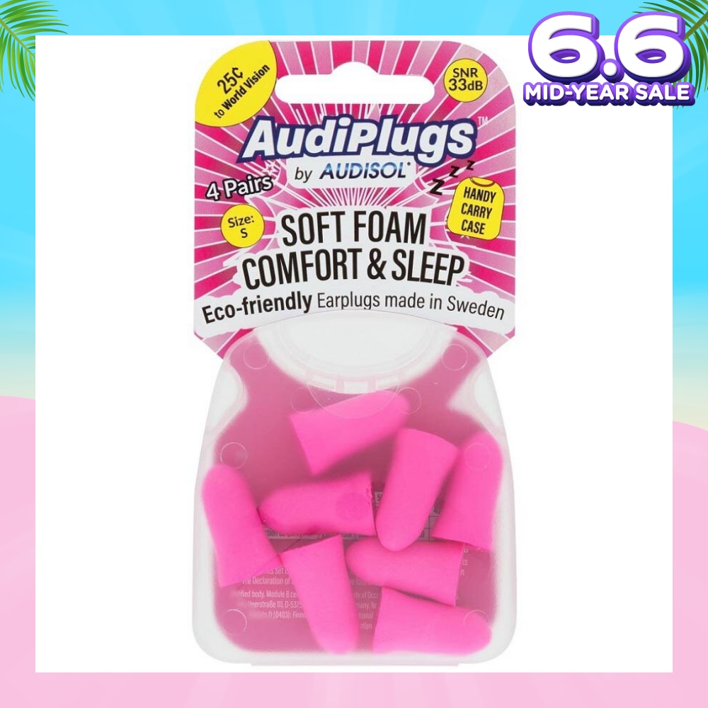 Soft Foam Comfort & Sleep Ear Plugs (Pairs) 4s