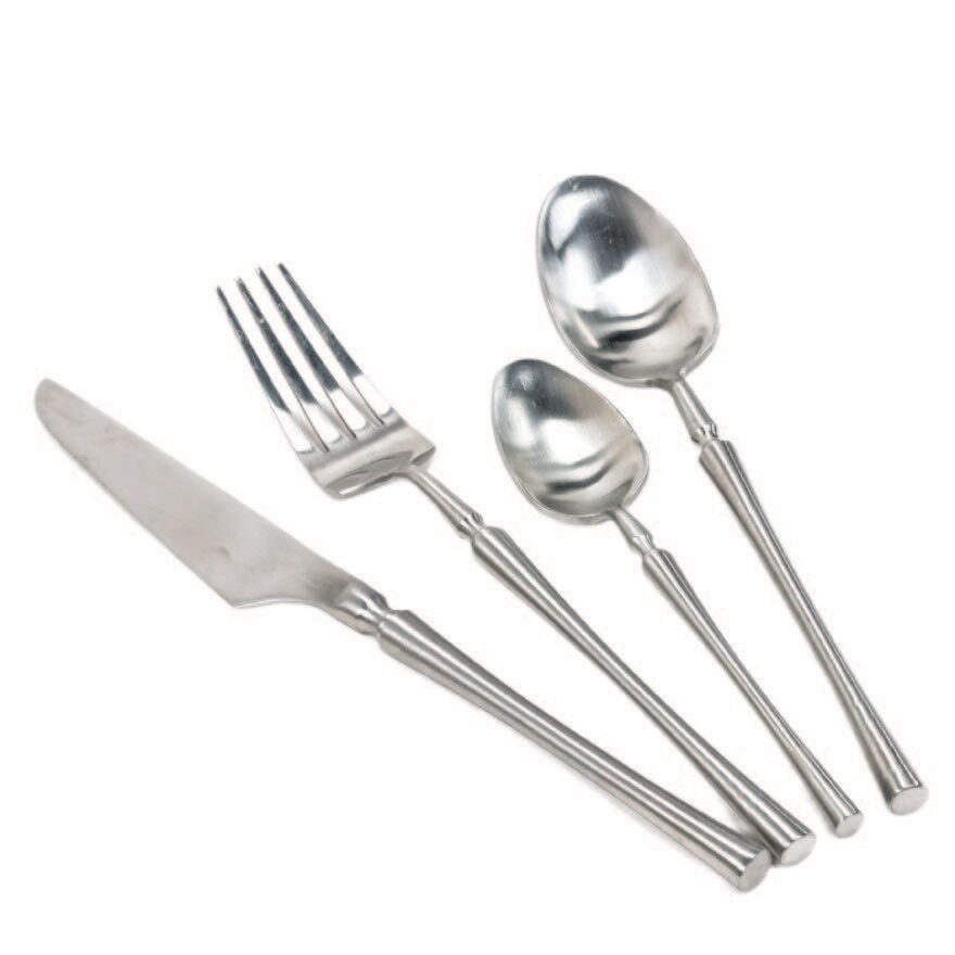 Parisian 4 Piece Stainless Silver Steel Cutlery Set KN-6133-Silver 1s