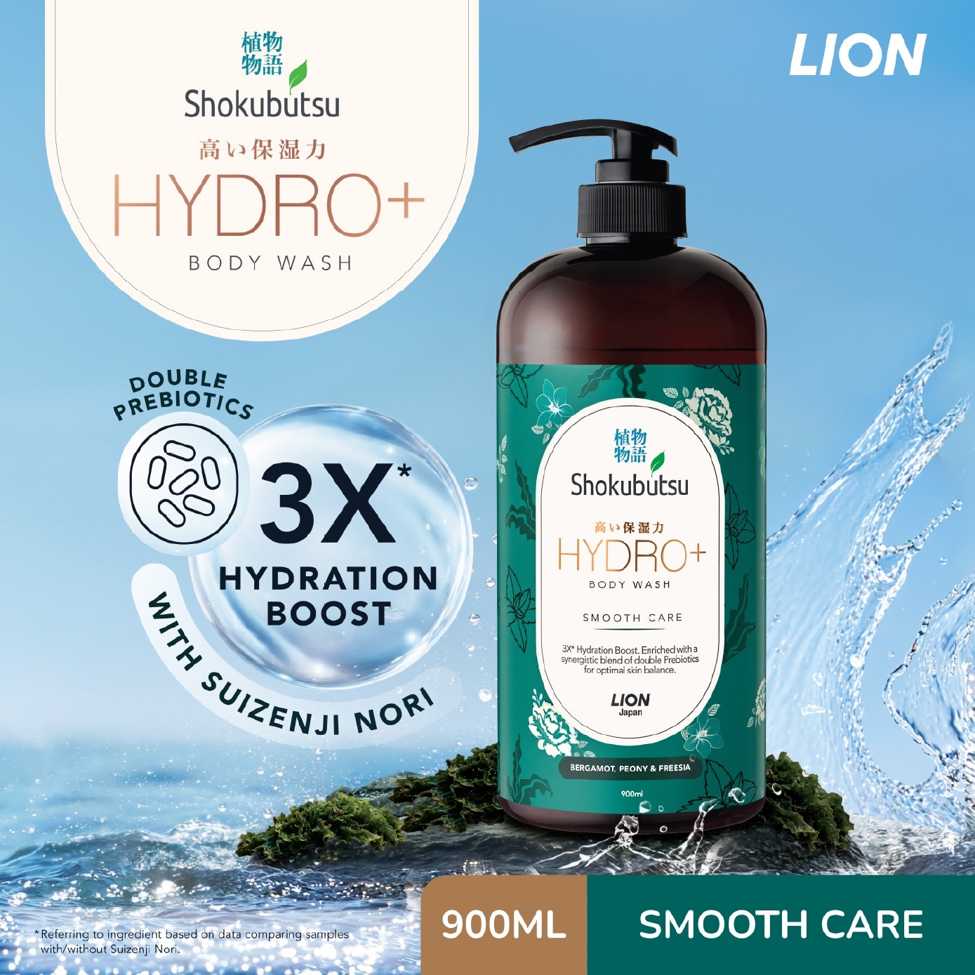 Hydro+ Smooth Care Body Wash 900ml image