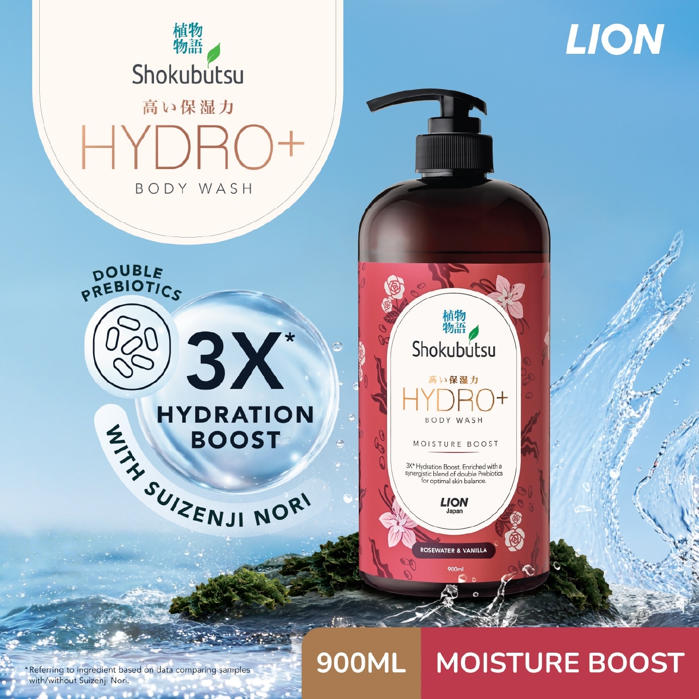 Hydro+ Moisture Boost Body Wash 900ml image