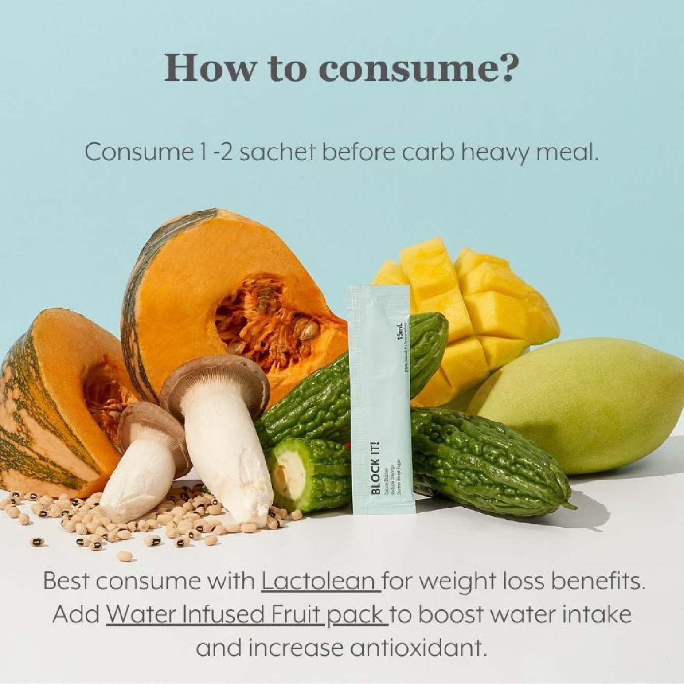 Block It + Lactolean Ultimate Slimming & Detox Bundle Set 15s + 15s