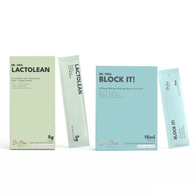 DR ORA - Block It + Lactolean Ultimate Slimming & Detox Bundle Set 15s + 15s
