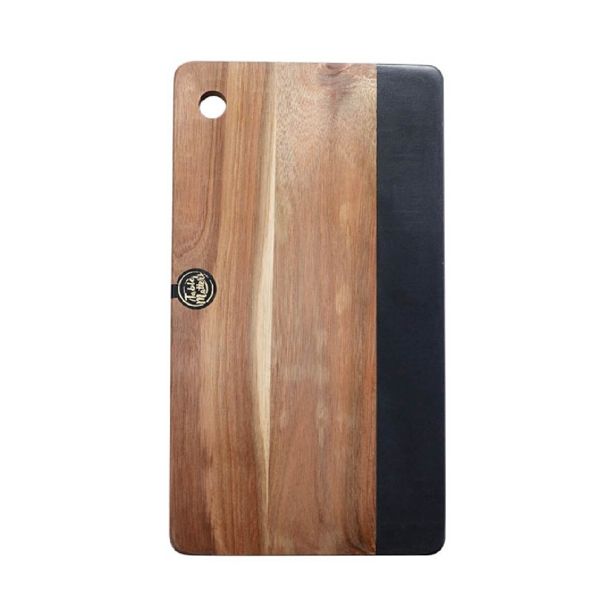 SCANDI Black Marble Wood Rectangular Cheese Board BMRB53360 (Multi-purpose) 1.2kg