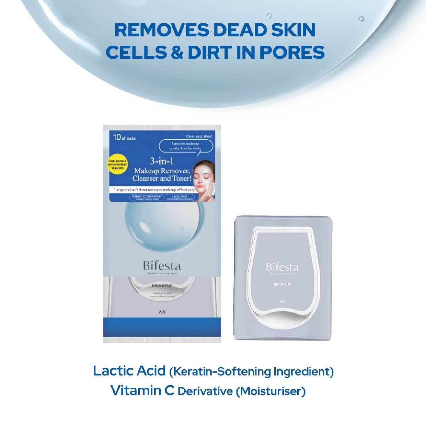 Cleansing Sheets Brightup 10s