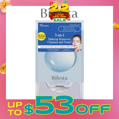 BIFESTA Cleansing Sheets Brightup 10s