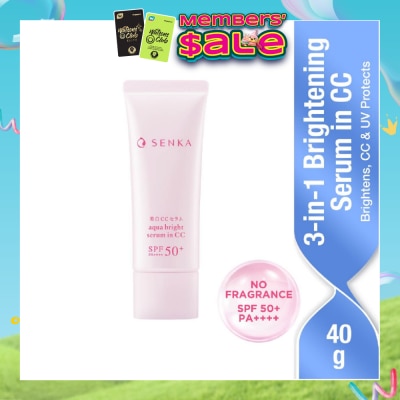 SENKA - Aqua Bright Serum in CC (For Bright + Glowy Skin) 40g