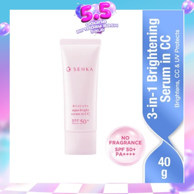 SENKA - Aqua Bright Serum in CC (For Bright + Glowy Skin) 40g
