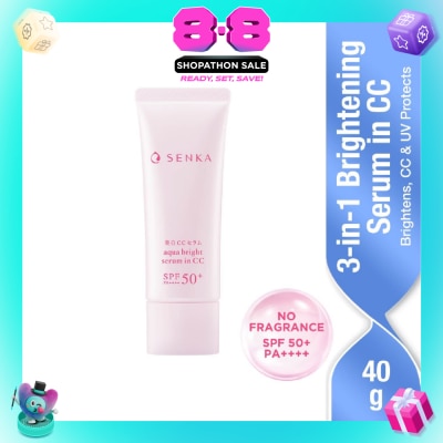 SENKA - Aqua Bright Serum in CC (For Bright + Glowy Skin) 40g