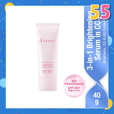 SENKA Aqua Bright Serum in CC (For Bright + Glowy Skin) 40g