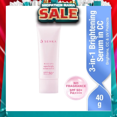 SENKA - Aqua Bright Serum in CC (For Bright + Glowy Skin) 40g