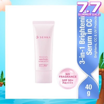 SENKA Aqua Bright Serum in CC (For Bright + Glowy Skin) 40g