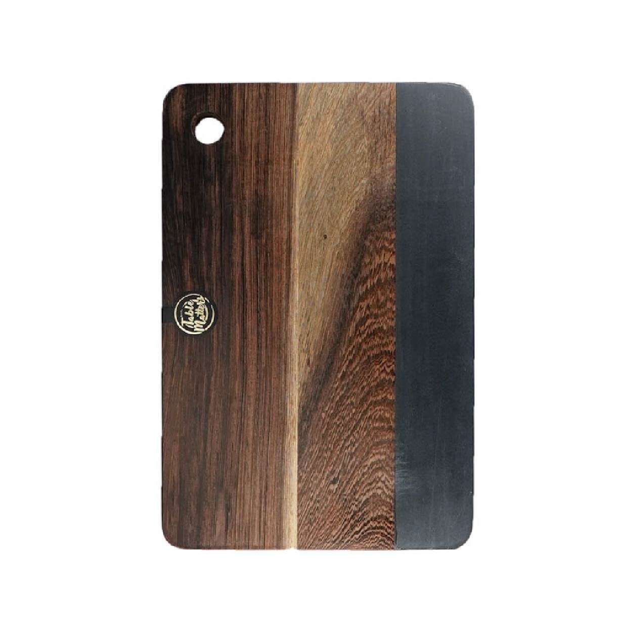 SCANDI Stone Wood Rectangular Cheese Board BSRB53300 (Multi-Purpose + Wenge Wood + Shale) 1.17kg