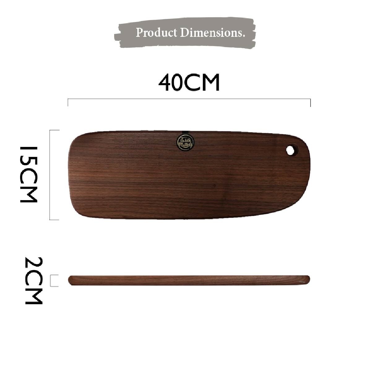 Woode Walnut Serving Board BWOW53400 (Long) 1s