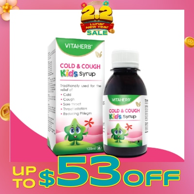 VITAHERB Cold & Cough Kids Syrup 120ml
