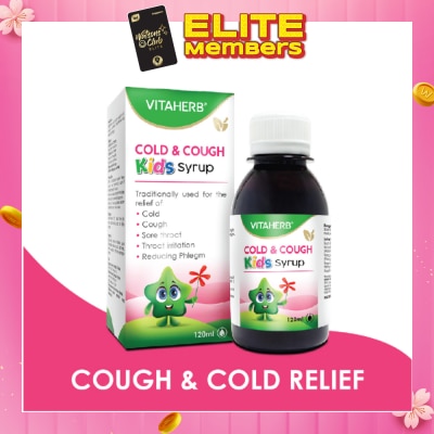 VITAHERB Cold & Cough Kids Syrup 120ml