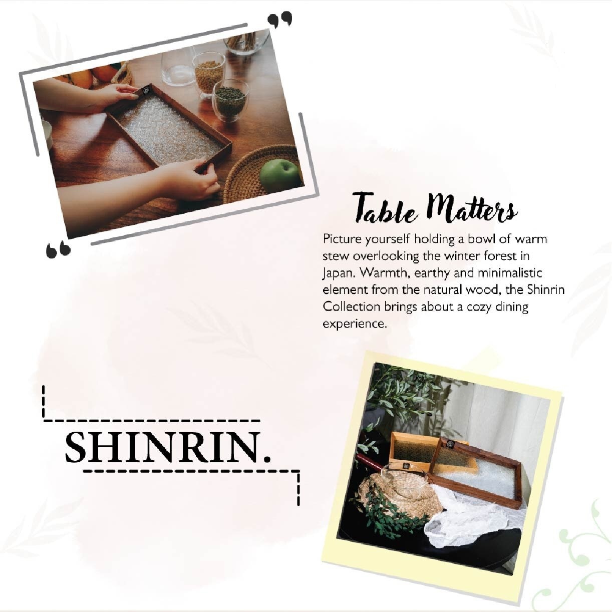 Shinrin Zelkova Dessert Tray Large  TWGZ65340 1s
