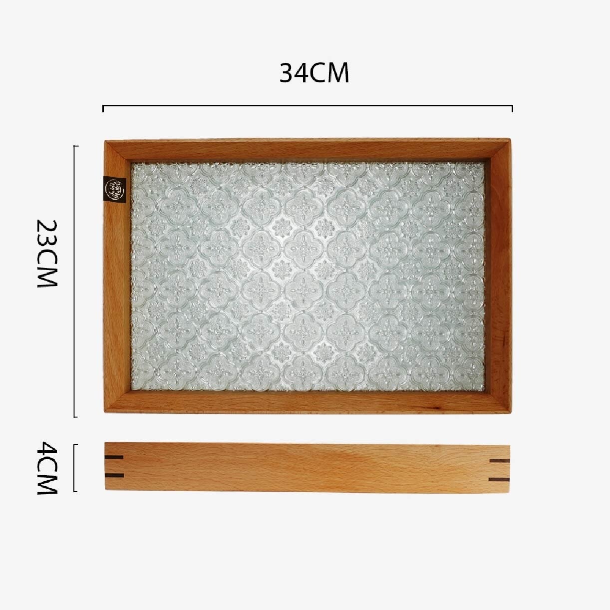 Shinrin Zelkova Dessert Tray Large  TWGZ65340 1s