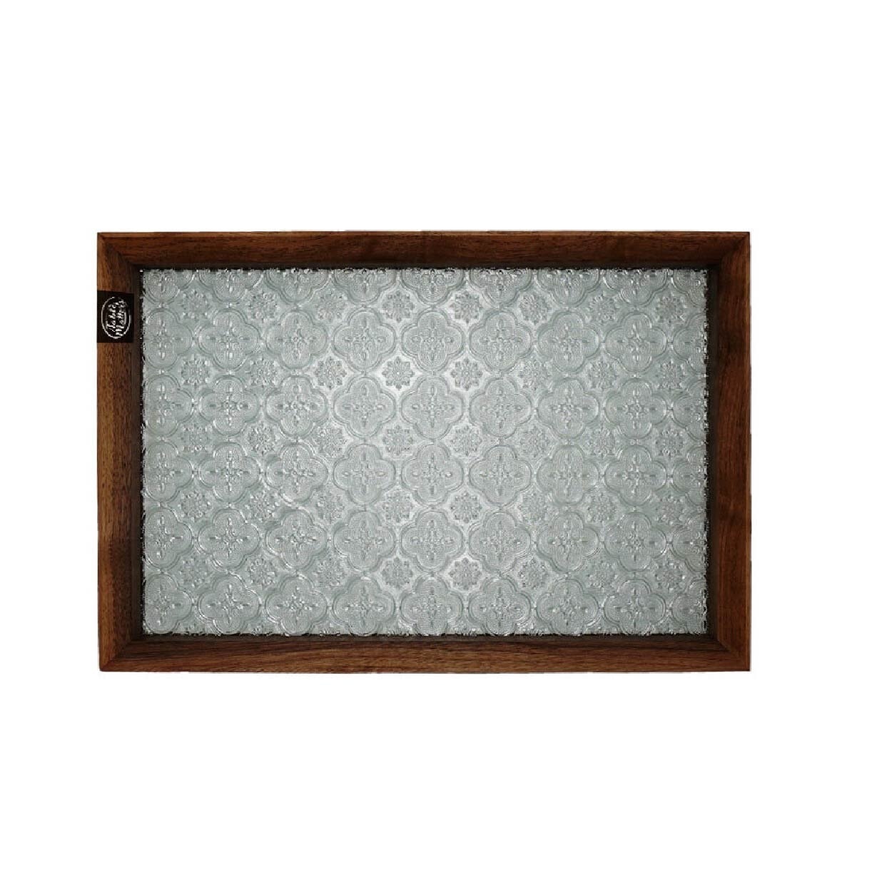 Shinrin Walnut Dessert Tray Large TWGW65340 1s