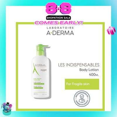 ADERMA - Moisturising Body Lotion Soothes & Moisturises 24 Hours (Quickly Absorbed Texture) 400ml