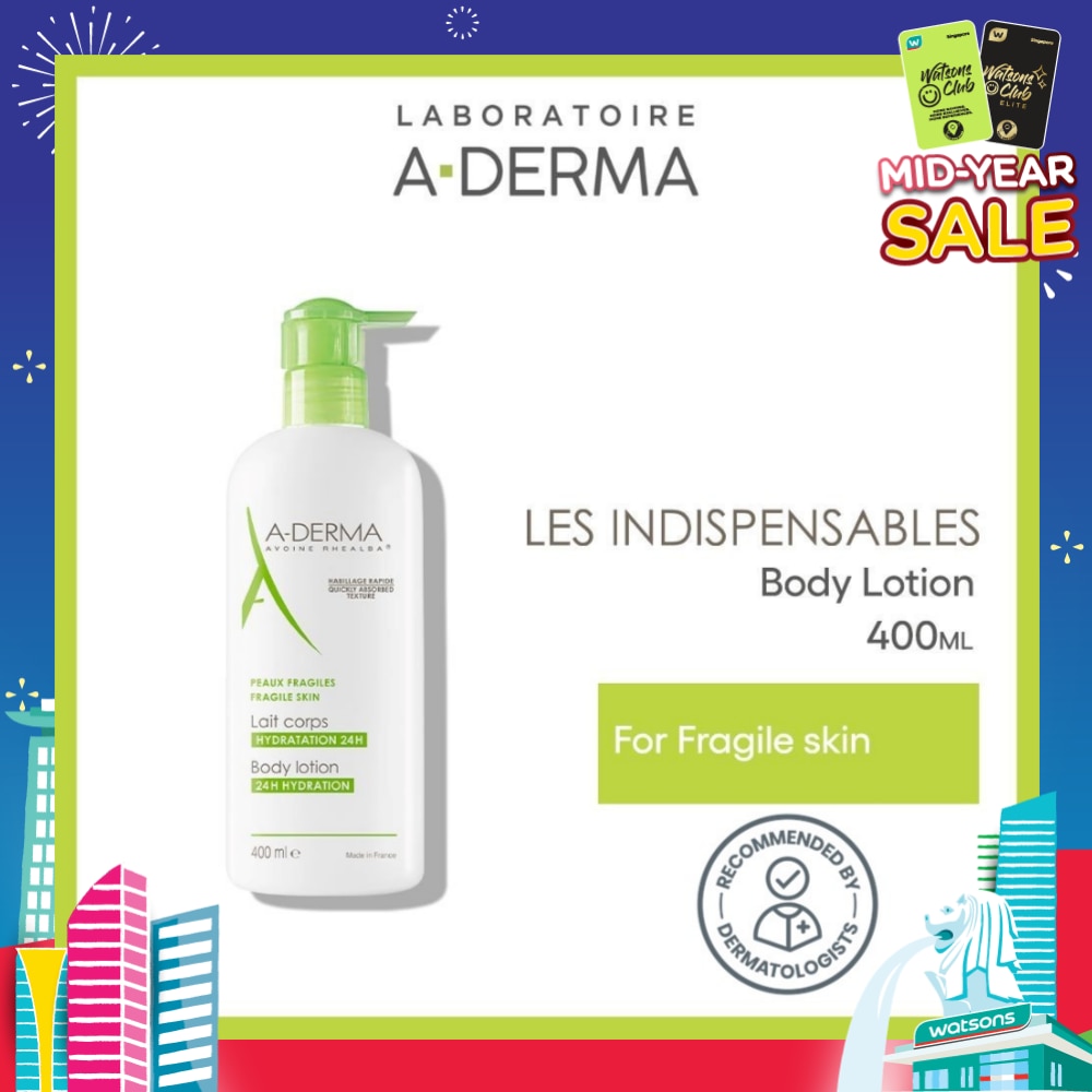 Moisturising Body Lotion Soothes & Moisturises 24 Hours (Quickly Absorbed Texture) 400ml