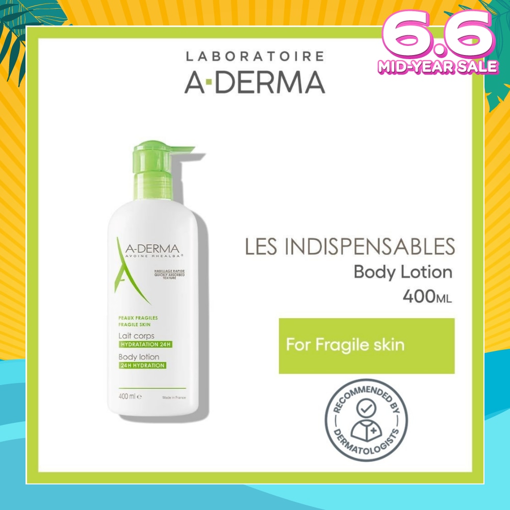 Moisturising Body Lotion Soothes & Moisturises 24 Hours (Quickly Absorbed Texture) 400ml