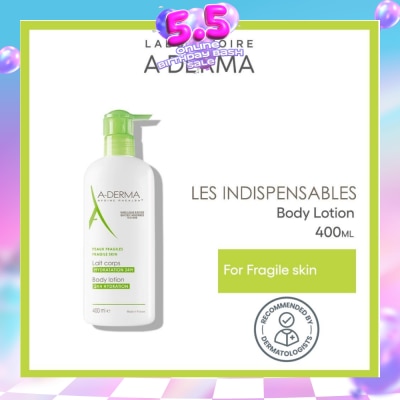 ADERMA - Moisturising Body Lotion Soothes & Moisturises 24 Hours (Quickly Absorbed Texture) 400ml