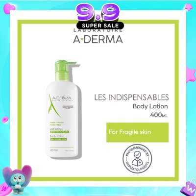 ADERMA - Moisturising Body Lotion Soothes & Moisturises 24 Hours (Quickly Absorbed Texture) 400ml image