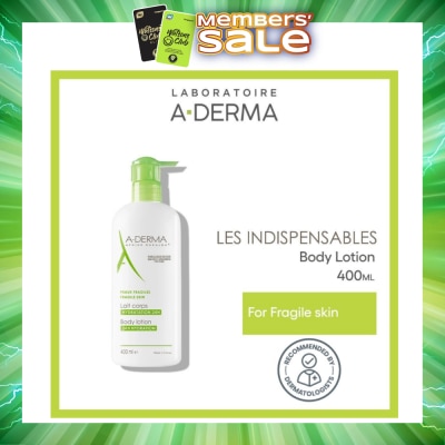 ADERMA - Moisturising Body Lotion Soothes & Moisturises 24 Hours (Quickly Absorbed Texture) 400ml