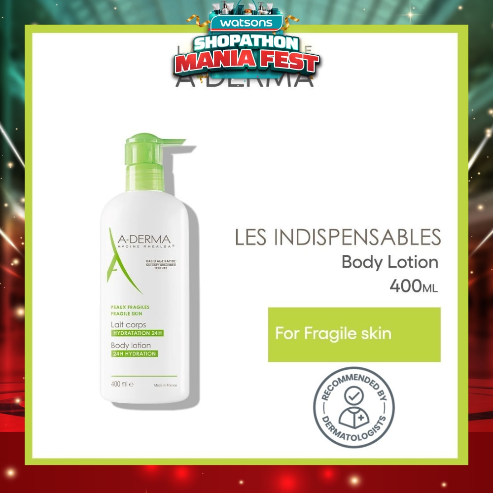 Moisturising Body Lotion Soothes & Moisturises 24 Hours (Quickly Absorbed Texture) 400ml