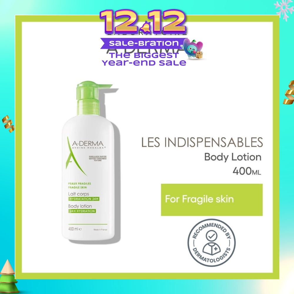 Moisturising Body Lotion Soothes & Moisturises 24 Hours (Quickly Absorbed Texture) 400ml