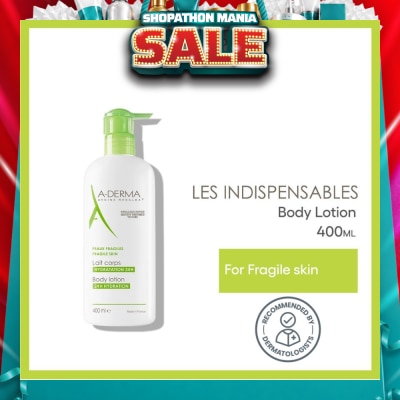 ADERMA - Moisturising Body Lotion Soothes & Moisturises 24 Hours (Quickly Absorbed Texture) 400ml