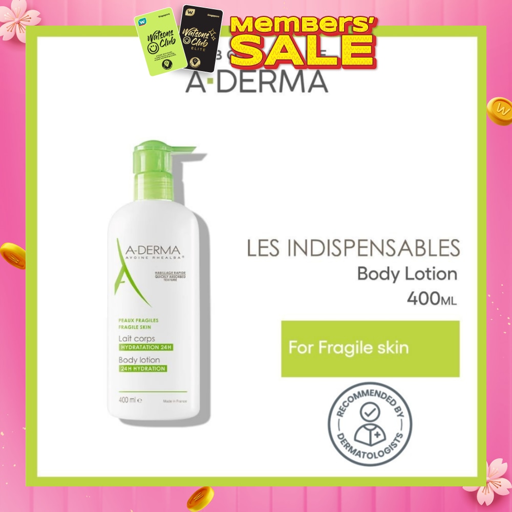 Moisturising Body Lotion Soothes & Moisturises 24 Hours (Quickly Absorbed Texture) 400ml