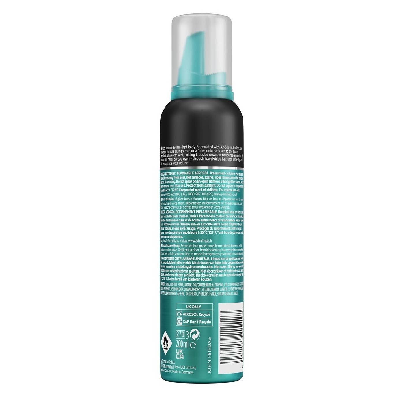 Frizz Ease Volume Lift Thickening Mousse 200ml