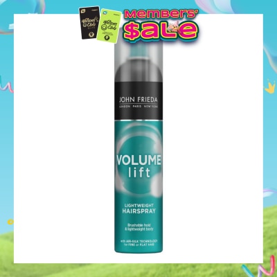 JOHN FRIEDA - Volume Lift Lightweight Hairspray (For Hair Fullness & Long Lasting Hold) 250ml