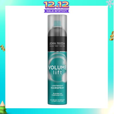 JOHN FRIEDA Volume Lift Lightweight Hairspray (For Hair Fullness & Long Lasting Hold) 250ml
