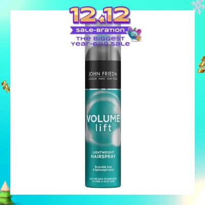 JOHN FRIEDA Volume Lift Lightweight Hairspray (For Hair Fullness & Long Lasting Hold) 250ml