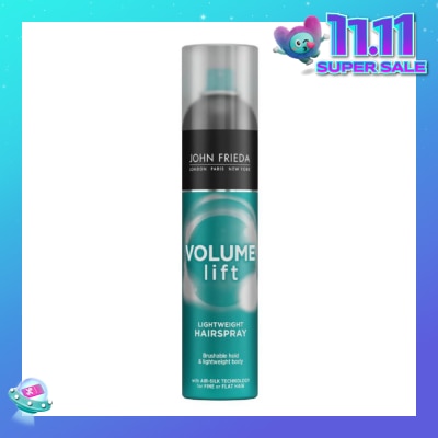 JOHN FRIEDA Volume Lift Lightweight Hairspray (For Hair Fullness & Long Lasting Hold) 250ml