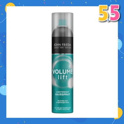 JOHN FRIEDA Volume Lift Lightweight Hairspray (For Hair Fullness & Long Lasting Hold) 250ml