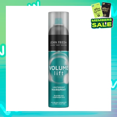 JOHN FRIEDA Volume Lift Lightweight Hairspray (For Hair Fullness & Long Lasting Hold) 250ml